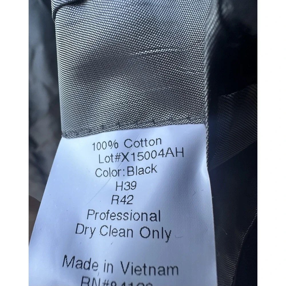 Bert Pulitzer Men's‎ Holiday Black Velvet Velour Blazer Size 42 R